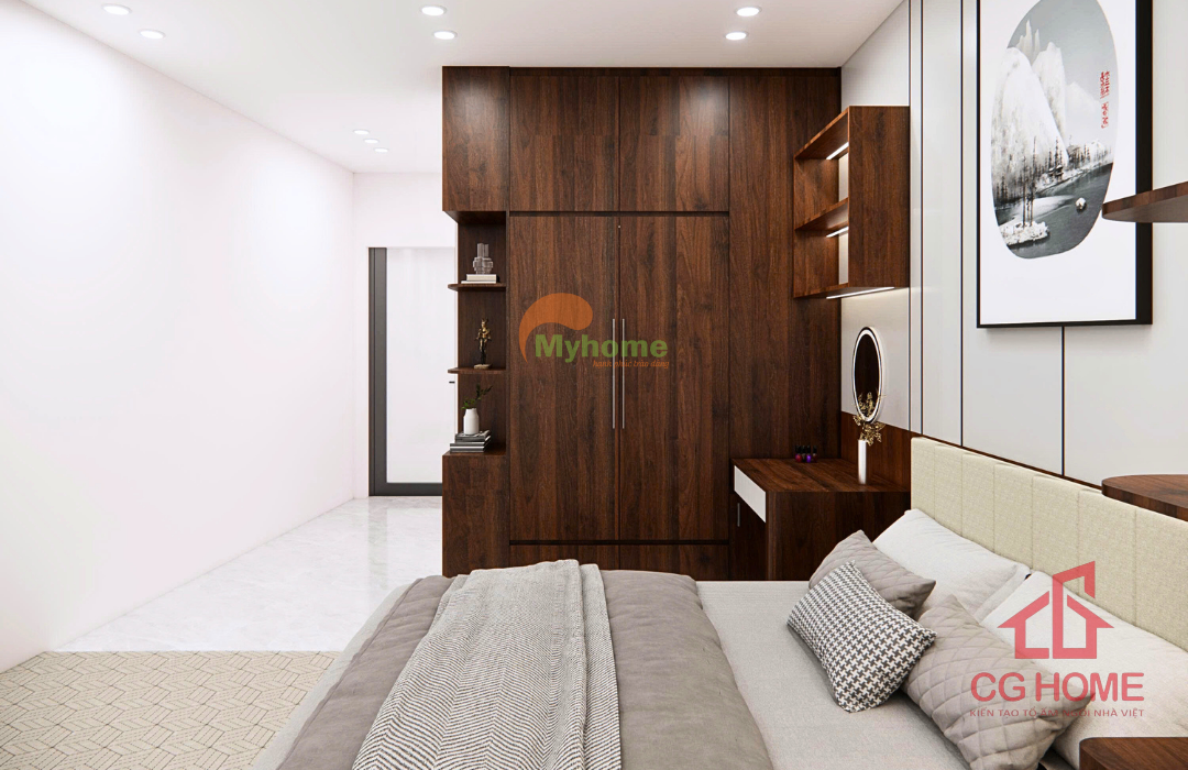 Tủ quần áo kịch trần giúp tối ưu diện tích