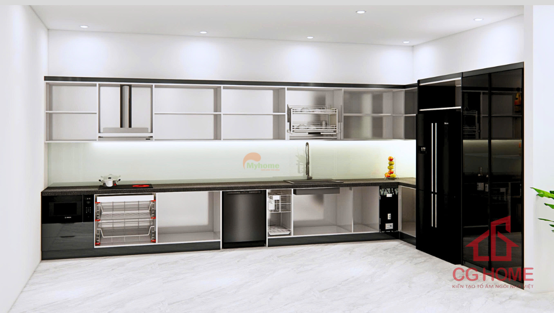 Khoang tủ được thiết kế hợp lý, chia ngăn phù hợp với nhu cầu sử dụng nhà khách hàng