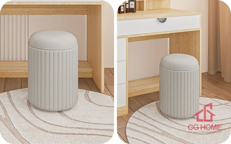 Ghế đôn có đệm bàn trang điểm BTD120-02