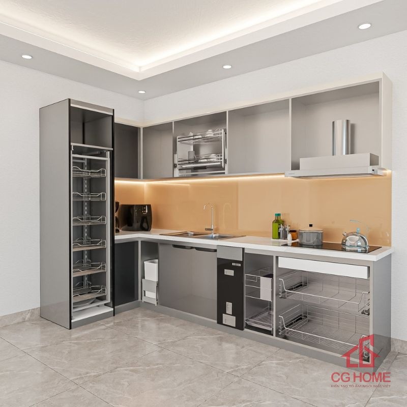 Mẫu tủ bếp inox 304 cánh kính mã IKL1532 (6)