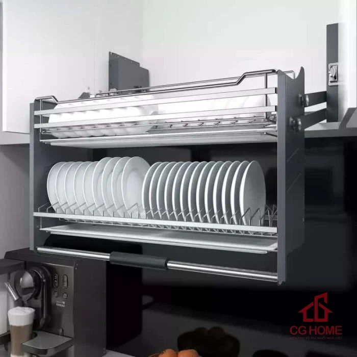 Giá bát nâng hạ inox 304 cao cấp mẫu 1