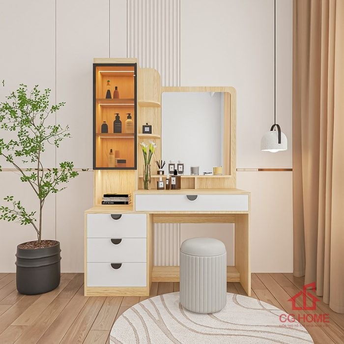 Bàn trang điểm 1.2m đa năng BTD120-02