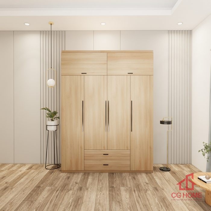 Tủ quần áo 4 buồng 1.8m mã TA180-04
