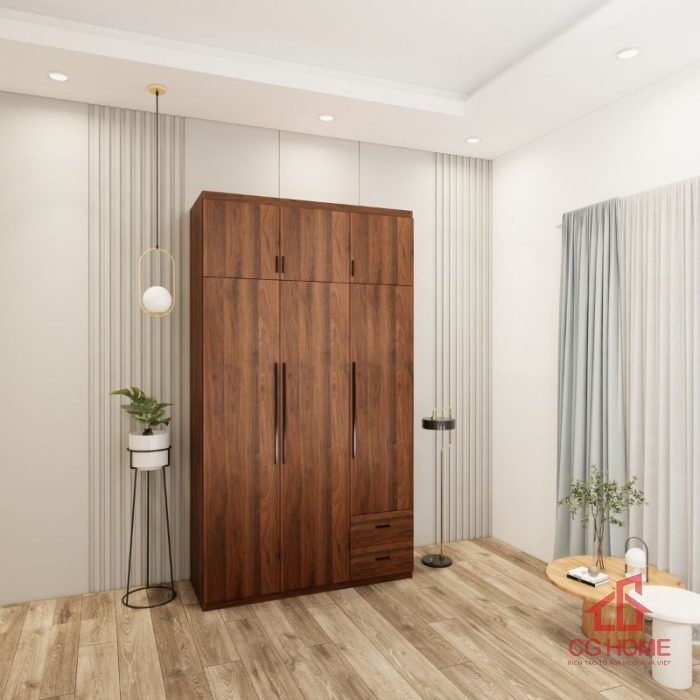Tủ quần áo 3 buồng 1.35m mã TA135-02