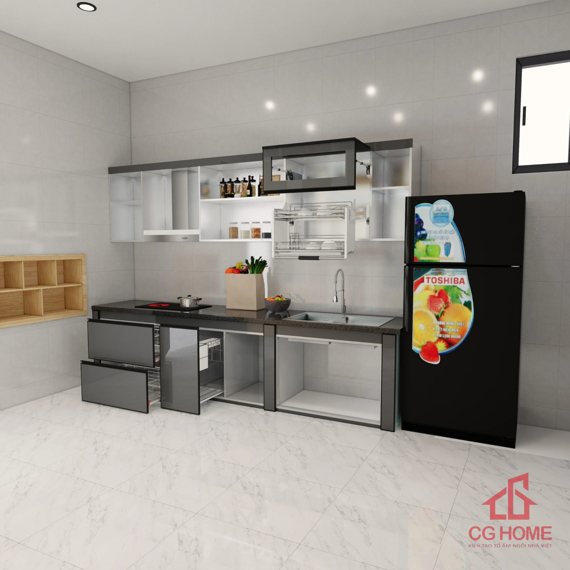 tủ bếp inox kính IKI33 (4)