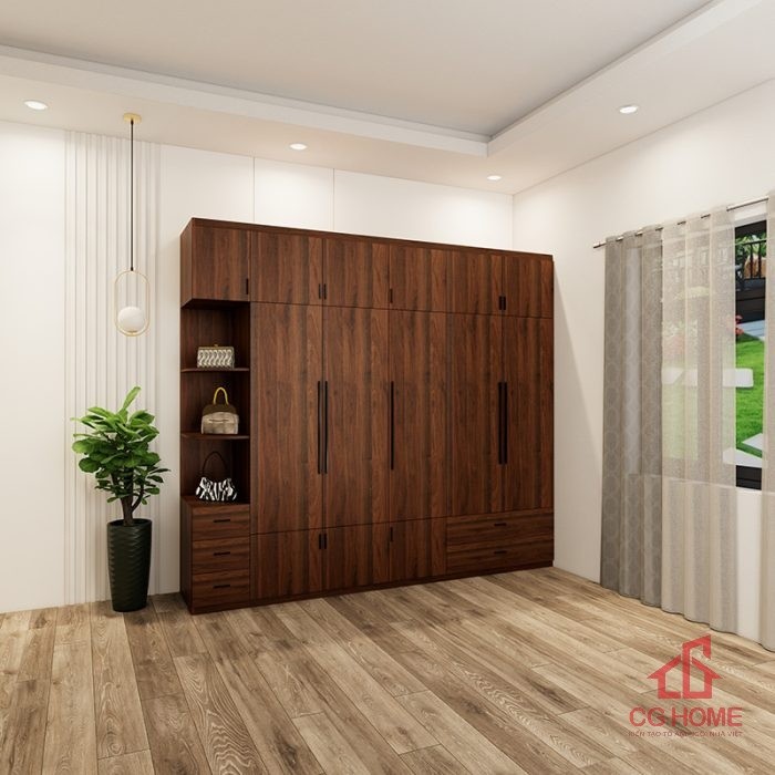 Tủ quần áo 6 buồng 2.7m mã TAO270-03