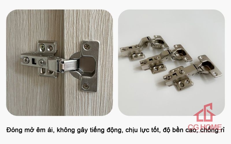 bản lề inox giảm chấn bàn trang điểm