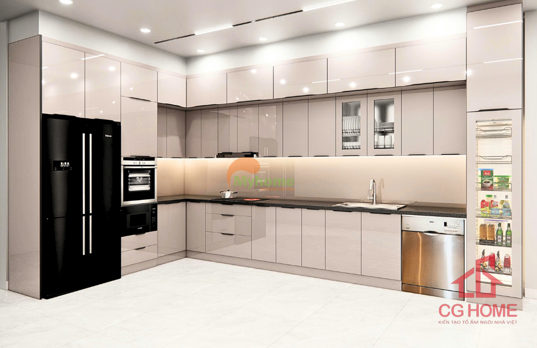 Thiết kế kịch trần mang lại cảm giác liền mạch, thoáng sáng.