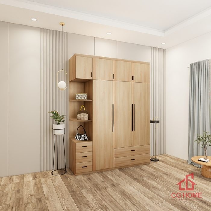 Tủ quần áo 4 buồng 1.8m mã TAO180-03