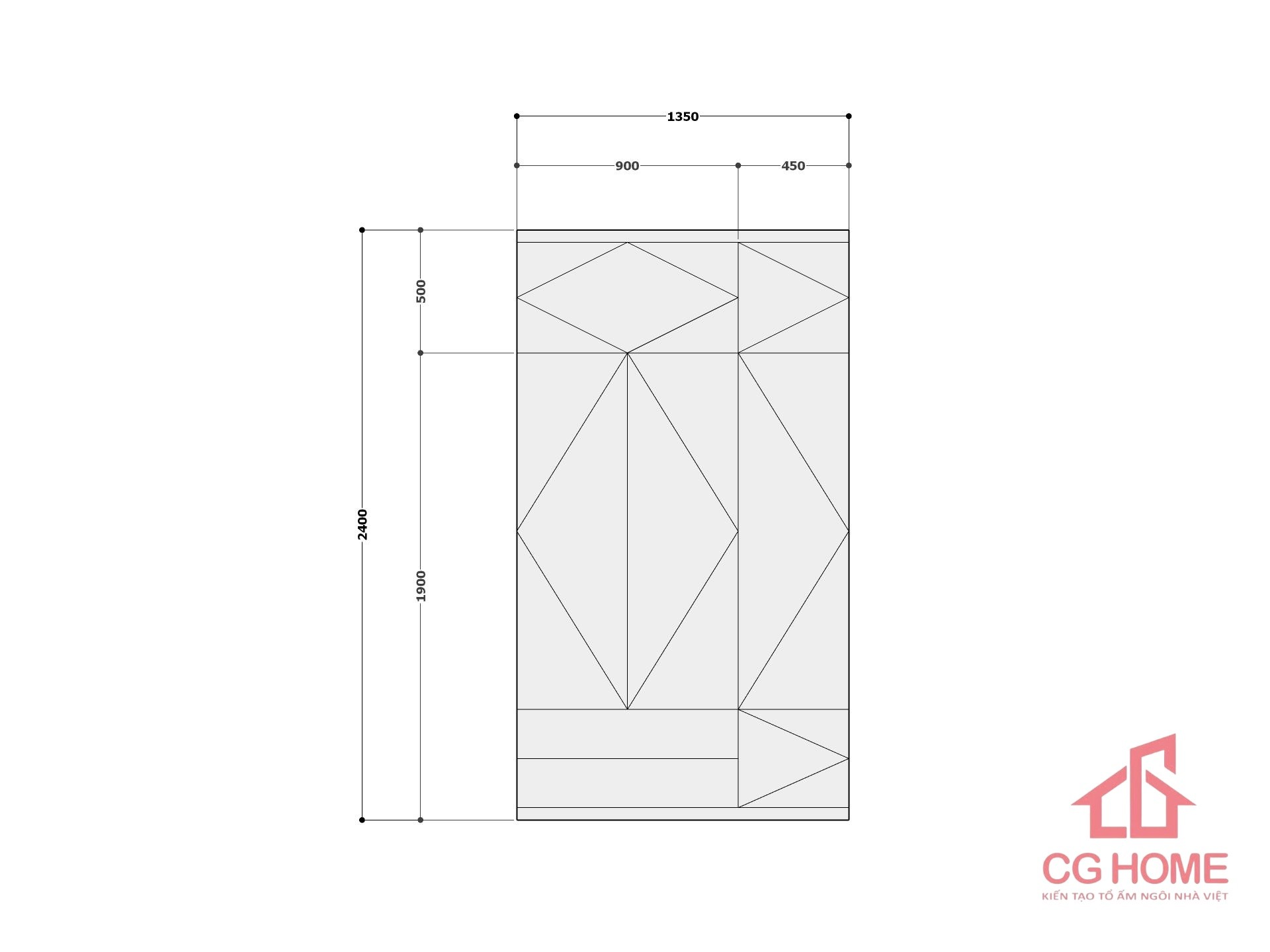 tủ 3 buồng mẫu 1