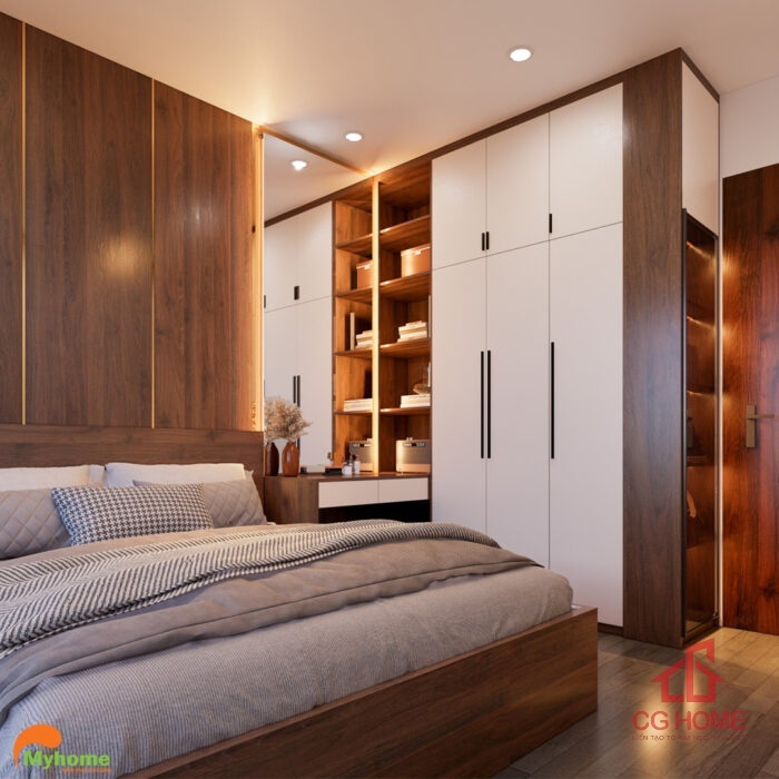 Mẫu Nội Thất Phòng Ngủ Master Diện Tích Nhỏ 10m2