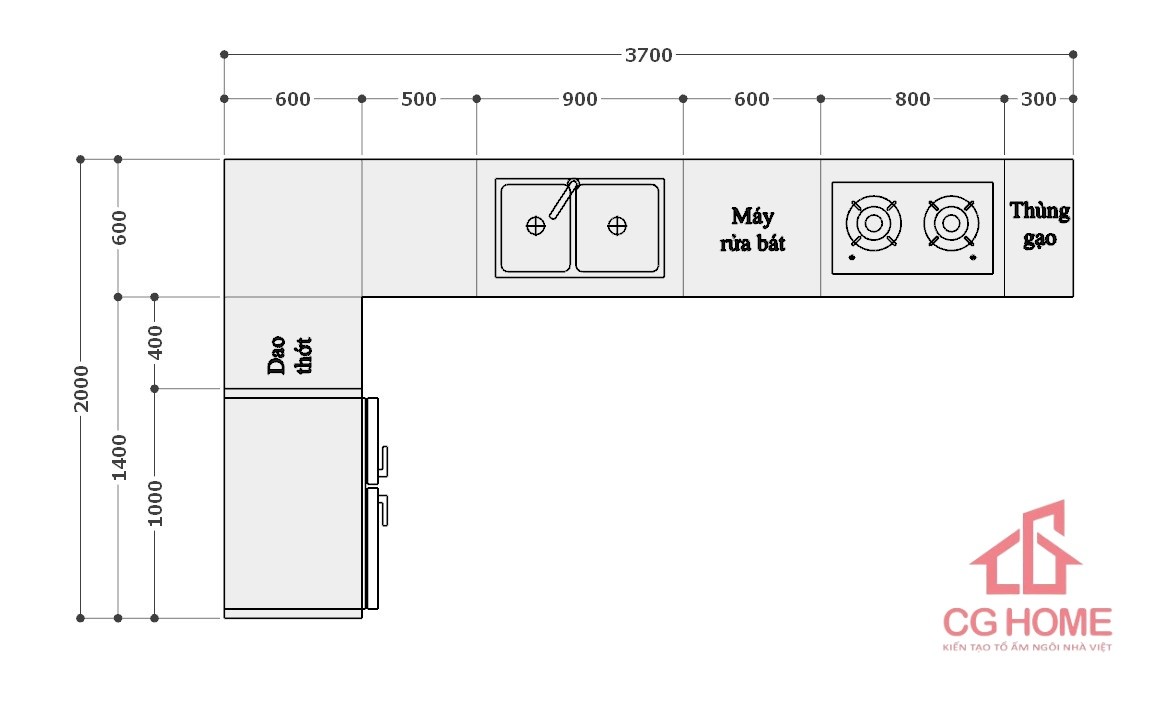 kích thước tủ inox kính mã IKL2037TL