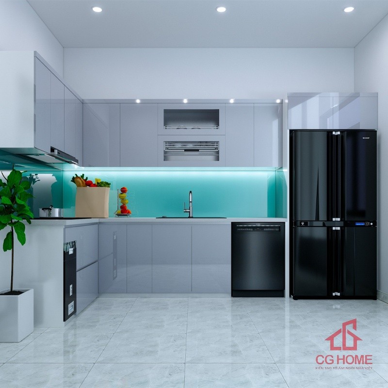 tủ bếp inox cánh acrylic mã IAL1737TL (1)